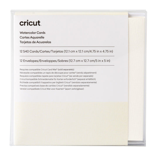 Cricut • watercolor cards s40 12 pieces