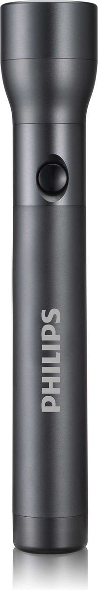 Philips zaklamp - sfl4003t 10 - led-zaklamp - incl. 6 aa-batterijen - 350 lumen - zwart - ipx4 waterdicht - draagbare lamp