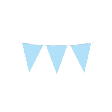 Paperdreams party vlag - baby blauw 10 meter pe polyetheen