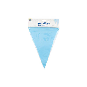 Paperdreams party vlag - baby blauw 10 meter pe polyetheen