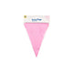 Paperdreams party vlag - baby roze 10 meter pe polyetheen