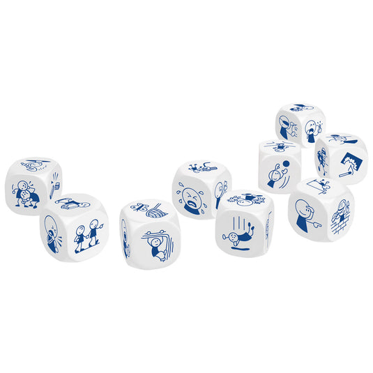 Rory's story cubes dobbelspel acties - creatief familiespel.