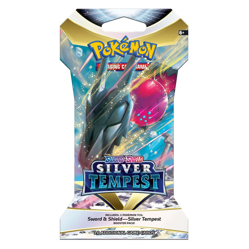 Load image into Gallery viewer, Asmodee TCG Sword Shield Silver Tempest Sleeved Booster
