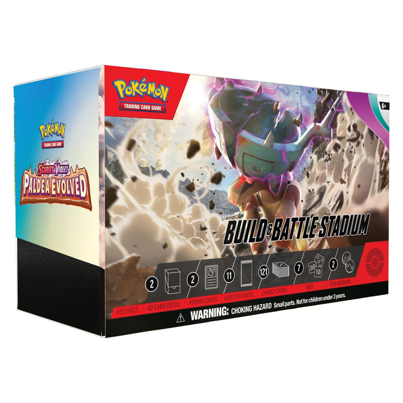 Load image into Gallery viewer, Asmodee Pokemon TCG Scarlet Violet Paldea Evolved Build Battle Stadium
