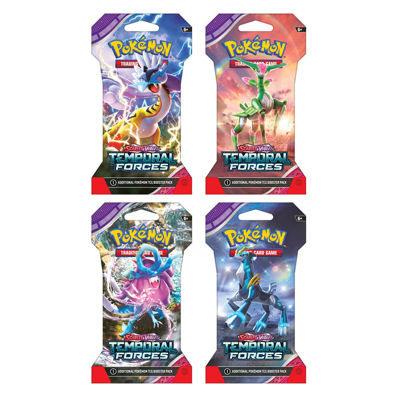 Load image into Gallery viewer, Asmodee TCG SV05 Temporal Forces Sleeved Booster
