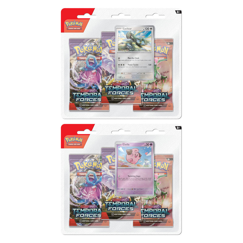 Load image into Gallery viewer, Asmodee TCG SV05 Temporal Forces 3 Booster Blister
