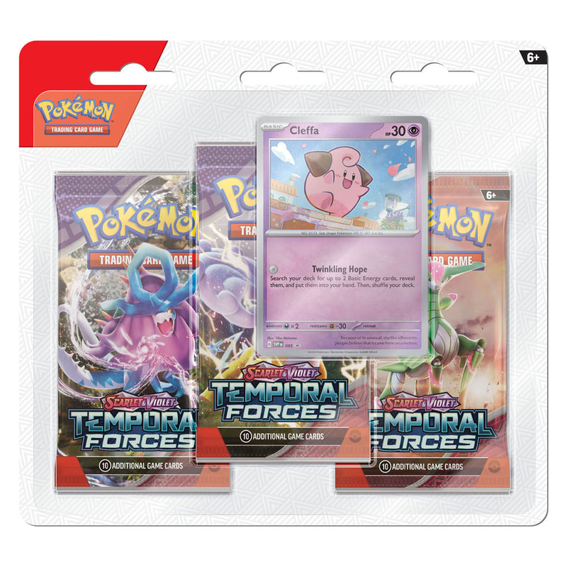 Load image into Gallery viewer, Asmodee TCG SV05 Temporal Forces 3 Booster Blister
