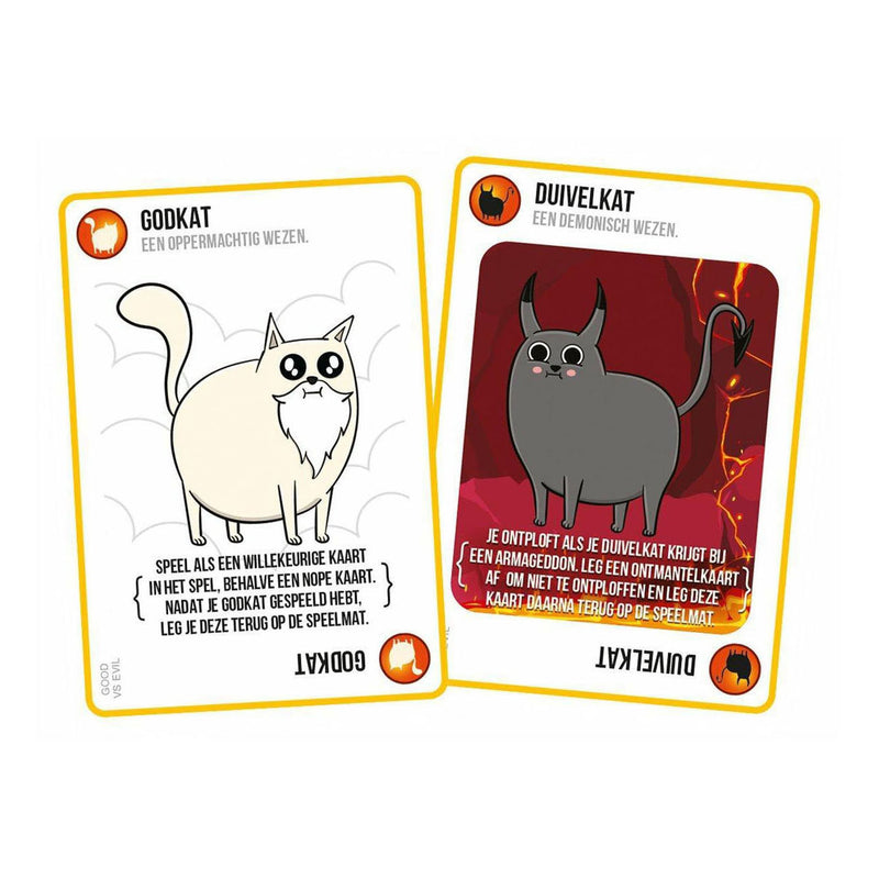 Afbeelding laden in galerijviewer, Exploding kittens good vs evil kaartspel
