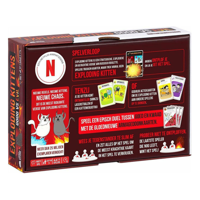 Afbeelding laden in galerijviewer, Exploding kittens good vs evil kaartspel
