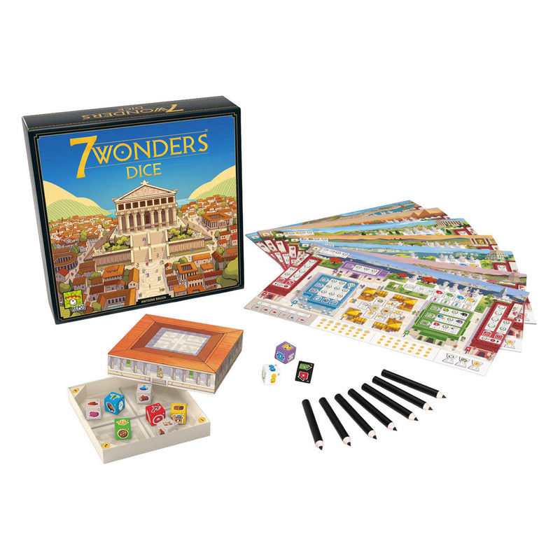 ギャラリービューアに画像をロードする, Repos production asmodee dobbelspel 7 wonders dice strategisch bordspel 2-7 spelers.
