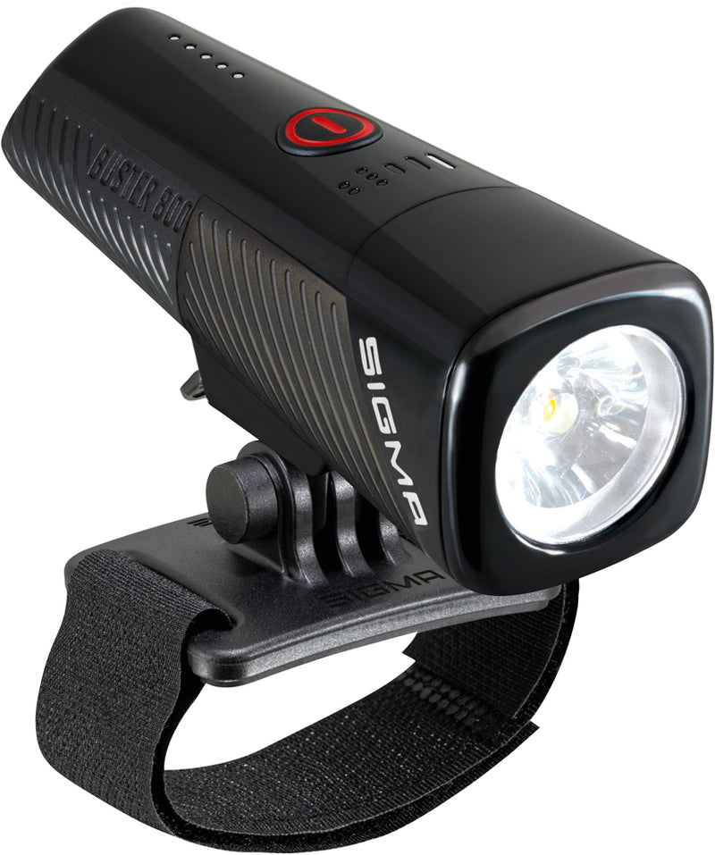 Load image into Gallery viewer, Sigma koplamp Buster 800 LED helmhouder -Li-ion accu USB
