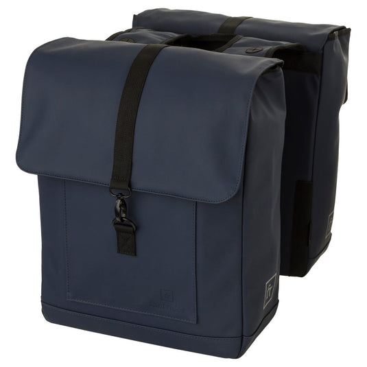 Fastrider jaxx ii dubbele fietstas – mik-compatibel – 28l – waterafstotend – incl. laptopvak – navy