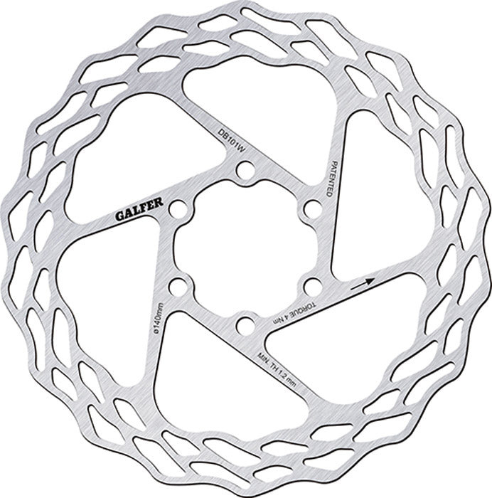 Load image into Gallery viewer, Galfer bike wave® fixed road 6-bolt disc rotor
