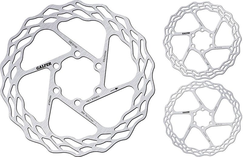 Load image into Gallery viewer, Galfer bike wave® fixed road 6-bolt disc rotor
