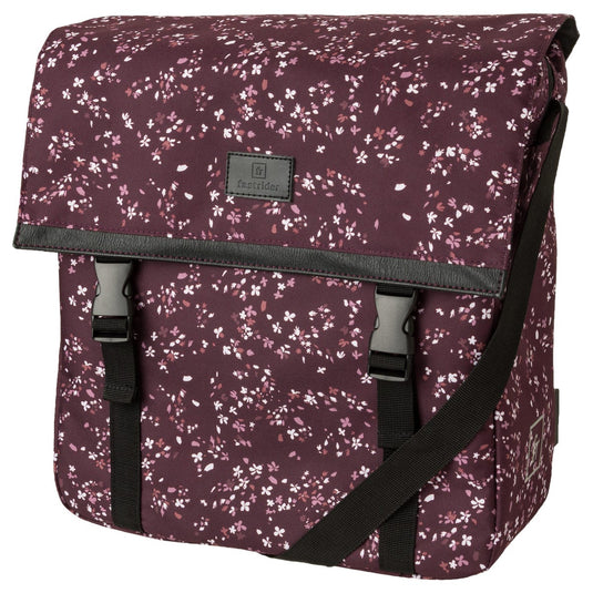 Fastrider nara enkel fietstas trend mini flower aubergine