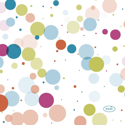 Duni servetten festive bubbles 24x24cm