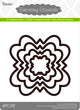 Darice • die cut stencil floal 103x103mm