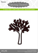 Darice • die cut stencil tree 76x92mm