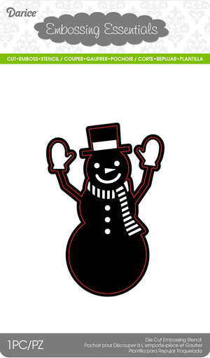 Darice • die cut stencil snowman with hat