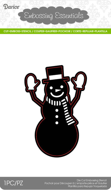 Darice • die cut stencil snowman with hat