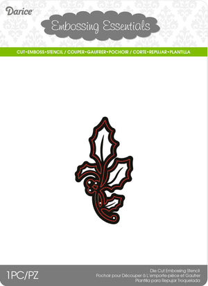 Darice • die cut stencil holly small