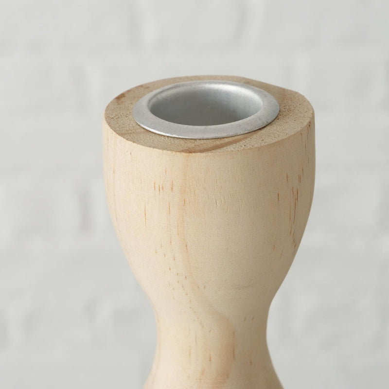 Load image into Gallery viewer, Boltze home kandelaar hout h17cm naturel bruin
