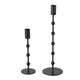 Boltze home kandelaar metaal zwart 2 dlg. h20-30cm