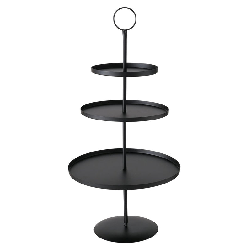 Load image into Gallery viewer, Boltze home etagere samona metaal ø30x60cm mat zwart
