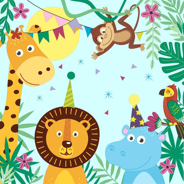 Duni servetten party animals 33x33cm 20-delig