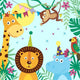 Duni servetten party animals 33x33cm 20-delig