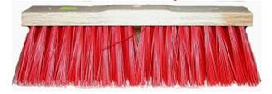 Gemeentebezem nylon 400mm (rood)