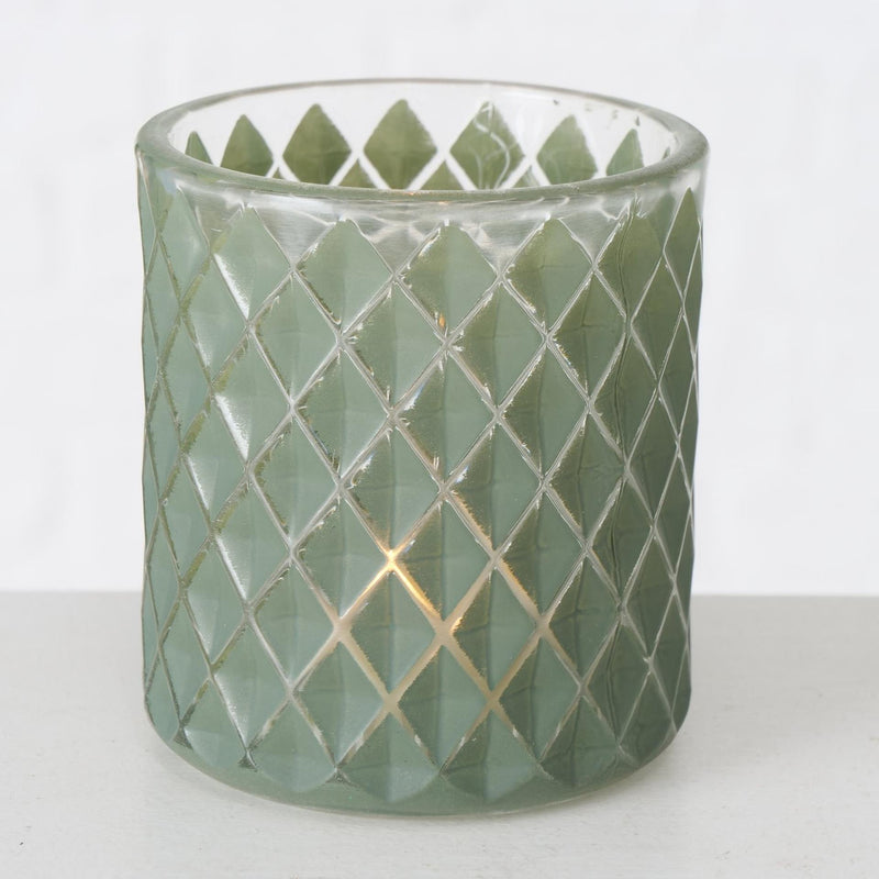 Load image into Gallery viewer, Boltze home theelichthouder dustin ø8xh9cm groen
