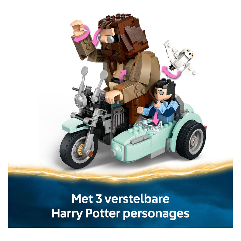 Chargez l'image dans la visionneuse de la galerie, Lego harry potter™ hagrid™ en harry's rit op de motor magisch - 76443
