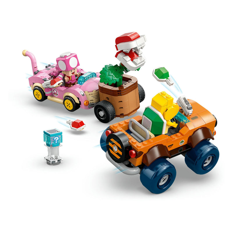 Afbeelding laden in galerijviewer, Lego super mario kart 72044 achtervolging met de piranha plant
