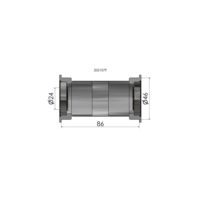 Afbeelding laden in galerijviewer, Elvedes trapas adapter Press Fit BB386 Shimano 24mm
