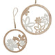 Boltze home houten hangerset maryana 2-delig rond ã˜13-17cm