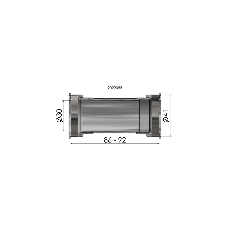 Afbeelding laden in galerijviewer, Elvedes bracketset press fit bot.bracket press fit 41mm bb86-92 shim.

