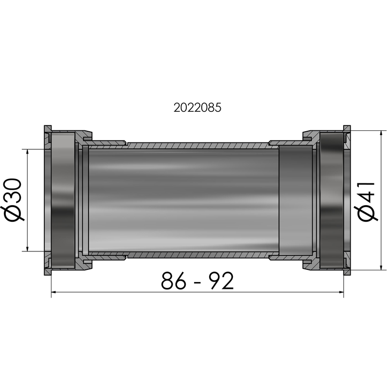 Load image into Gallery viewer, Elvedes trapas cupset pressfit dub wide
