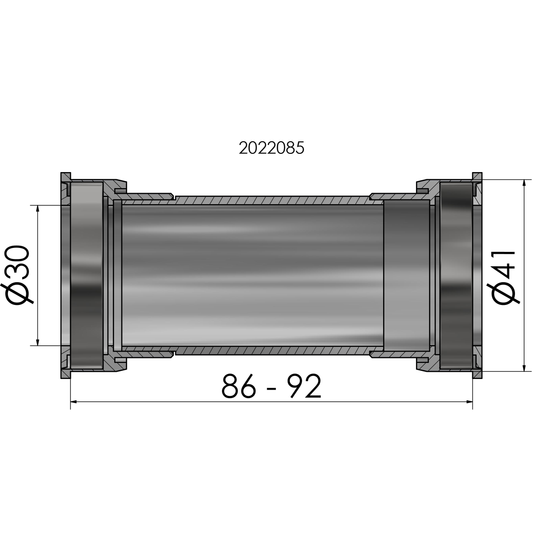 Elvedes trapas cupset pressfit dub wide
