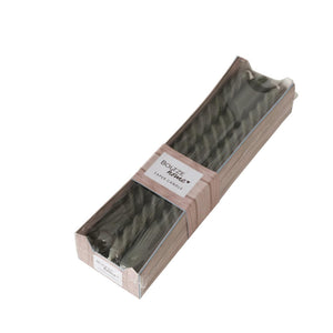 Boltze home kaarsen twisto doosje a 6 stuks grijs