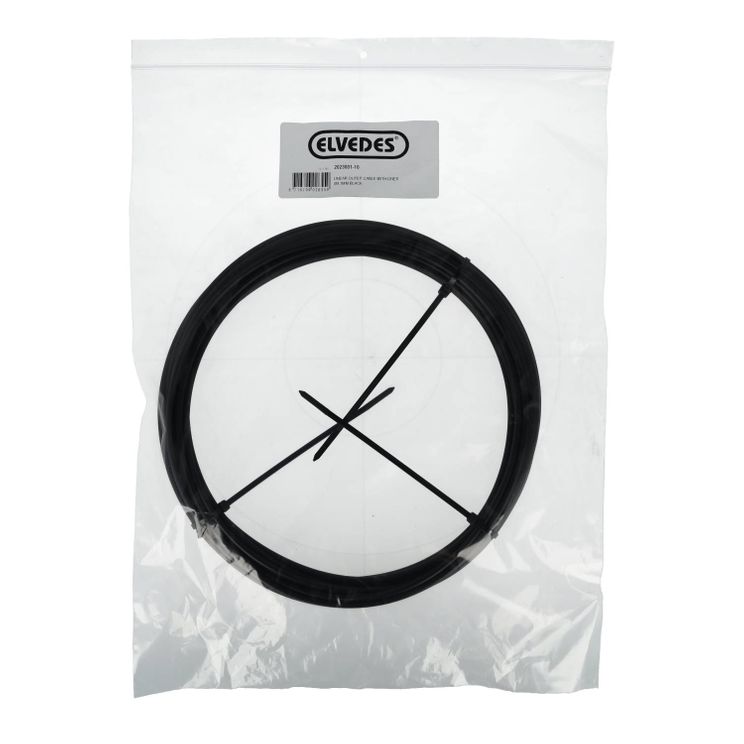 Load image into Gallery viewer, Elvedes buitenkabel gevlochten ø4,1 ultra licht 10m zwart
