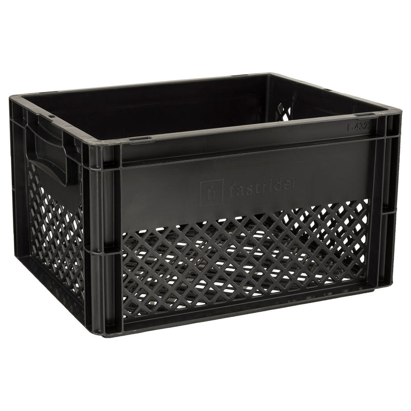 Afbeelding laden in galerijviewer, Fastrider fietskrat medium zwart recyclaat
