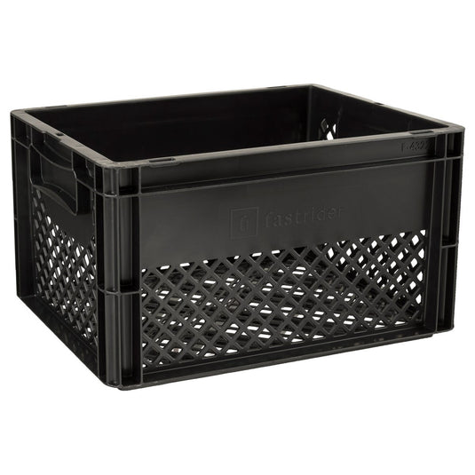 Fastrider fietskrat medium zwart recyclaat
