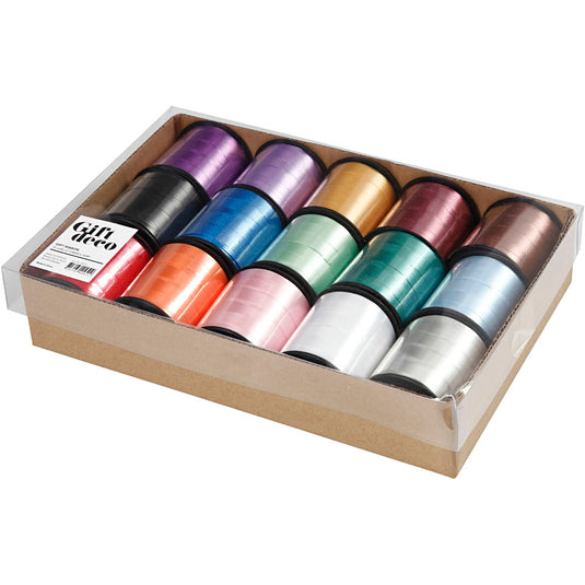 Https: www.cchobby.nl cadeaulint-b-10-mm-glossy-diverse-kleuren-15x50-m-1-doos