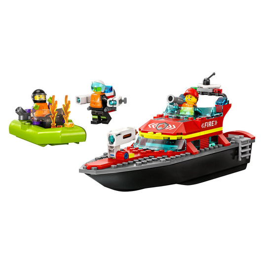 Lego city reddingsboot brand speelgoed voor kinderen - 60373