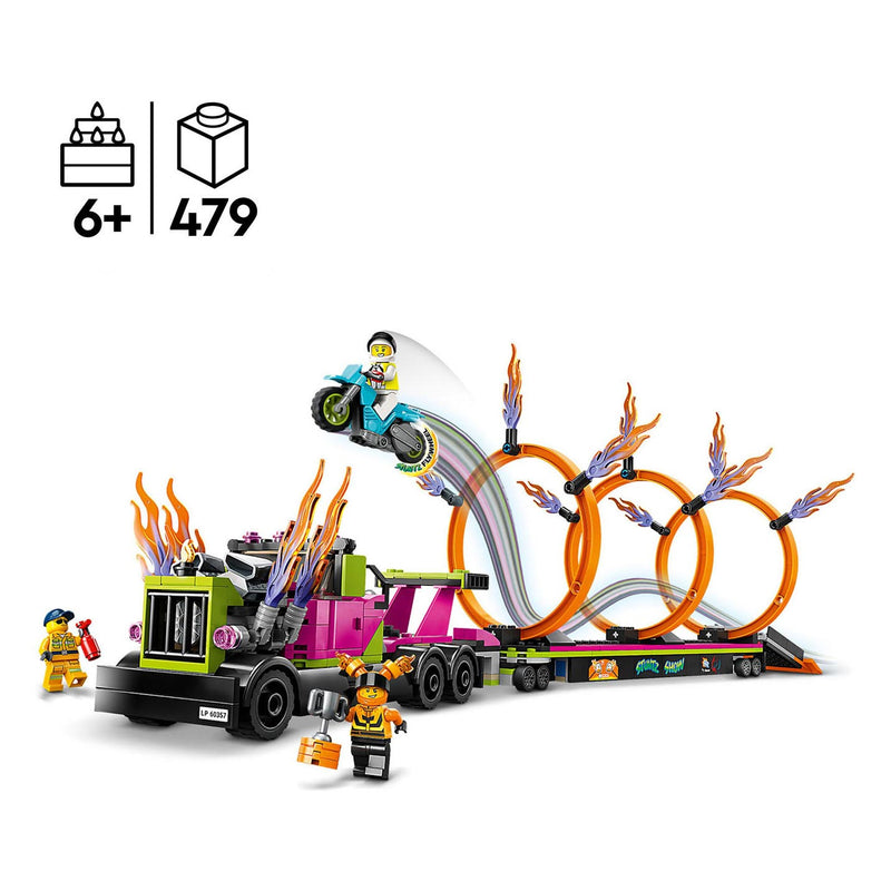 Load image into Gallery viewer, Lego LEGO City 60357 Stunttruck Ring of Fire-Uitdaging
