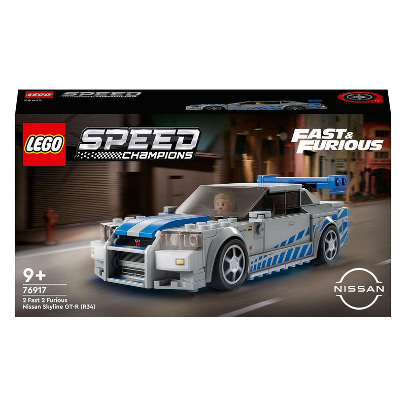 Load image into Gallery viewer, Lego speed champions 76917 2 fast 2 furious nissan skyline gt-r (r34)
