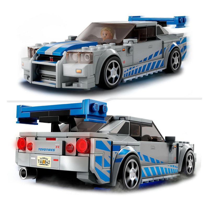 Load image into Gallery viewer, Lego speed champions 76917 2 fast 2 furious nissan skyline gt-r (r34)
