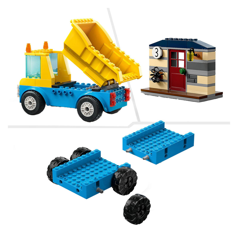 Load image into Gallery viewer, Lego city 60391 kiepwagen, bouwtruck en sloopkraan
