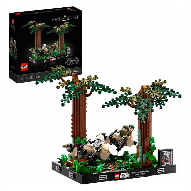 Load image into Gallery viewer, Lego LEGO Star Wars 75353 Endor Speeder Achtervolging Diorama
